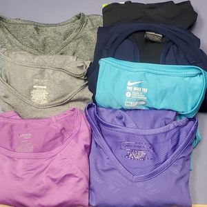 7 gym shirt, Nike S, Now S, Champion S